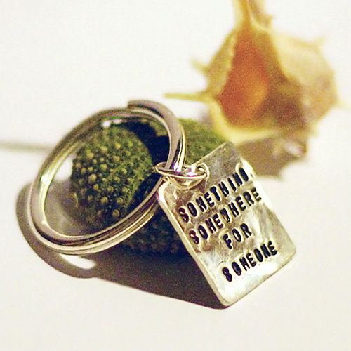 PERSONALIZED KEY RING - 925 SILVER