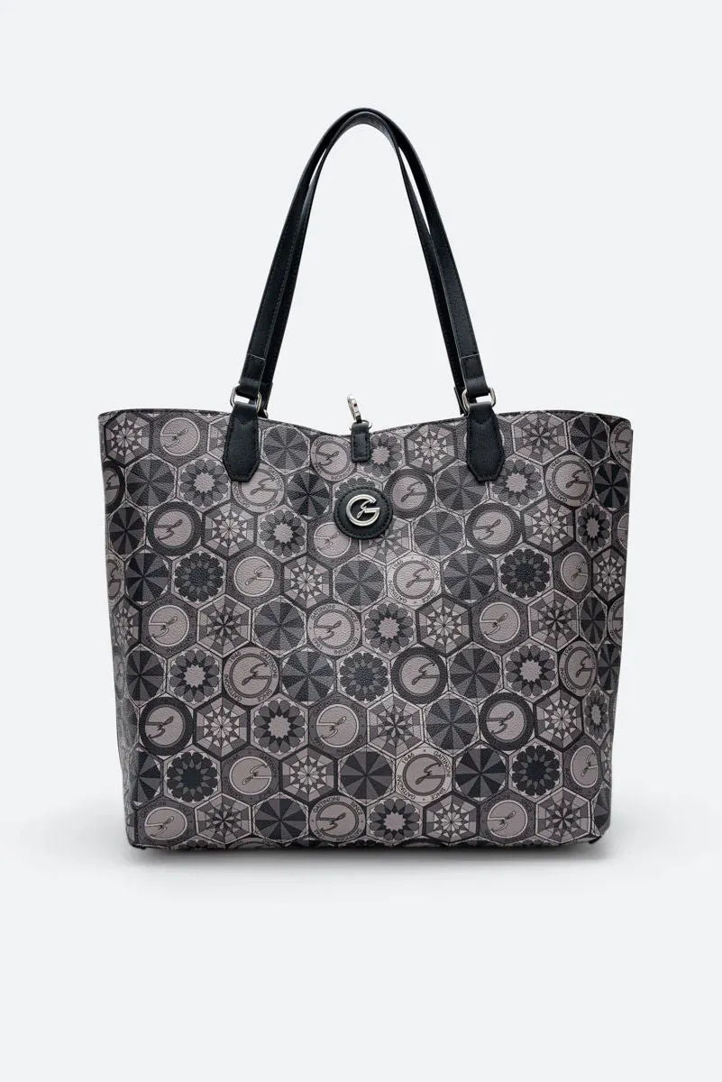 Teodosia Reversible Black shopping bag
