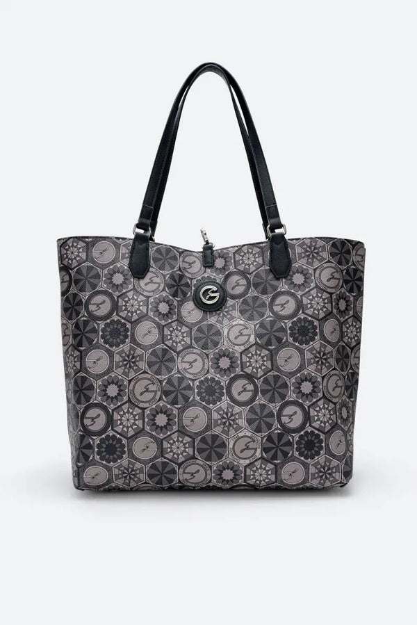 Teodosia Reversible Black shopping bag