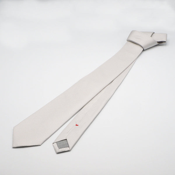 Cravatta grigio perla elegante