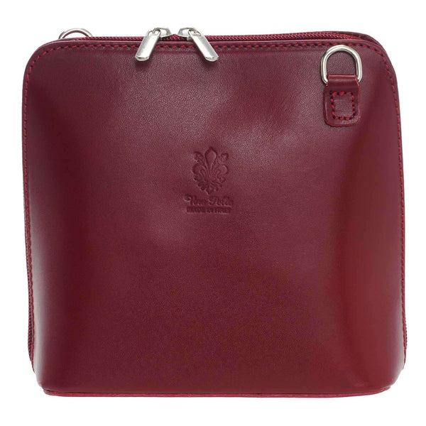 Unisex Leather Shoulder Bag - 17 x 17 x 9 Cm - 133 