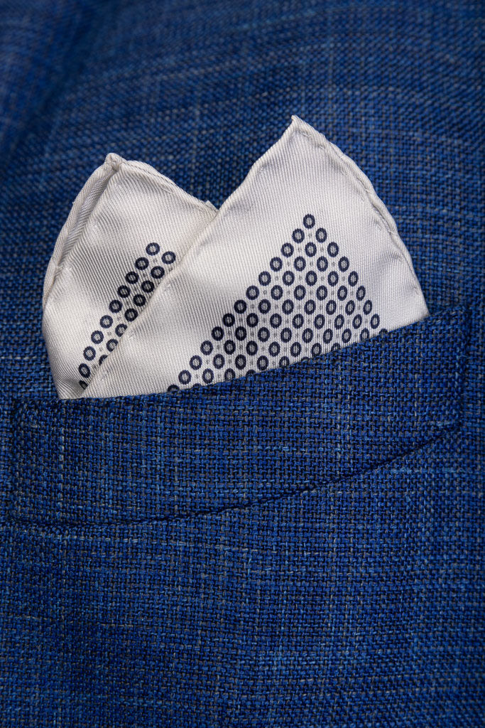 Pochette in pura seta chiara