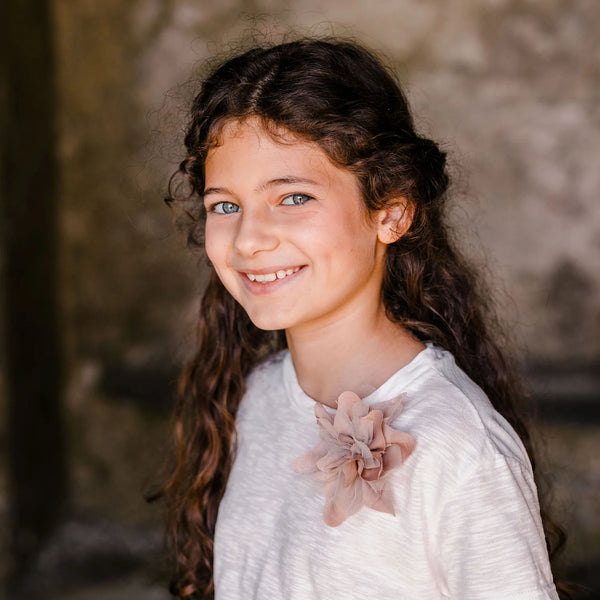T-SHIRT IN JERSEY DI COTONE FIAMMATO