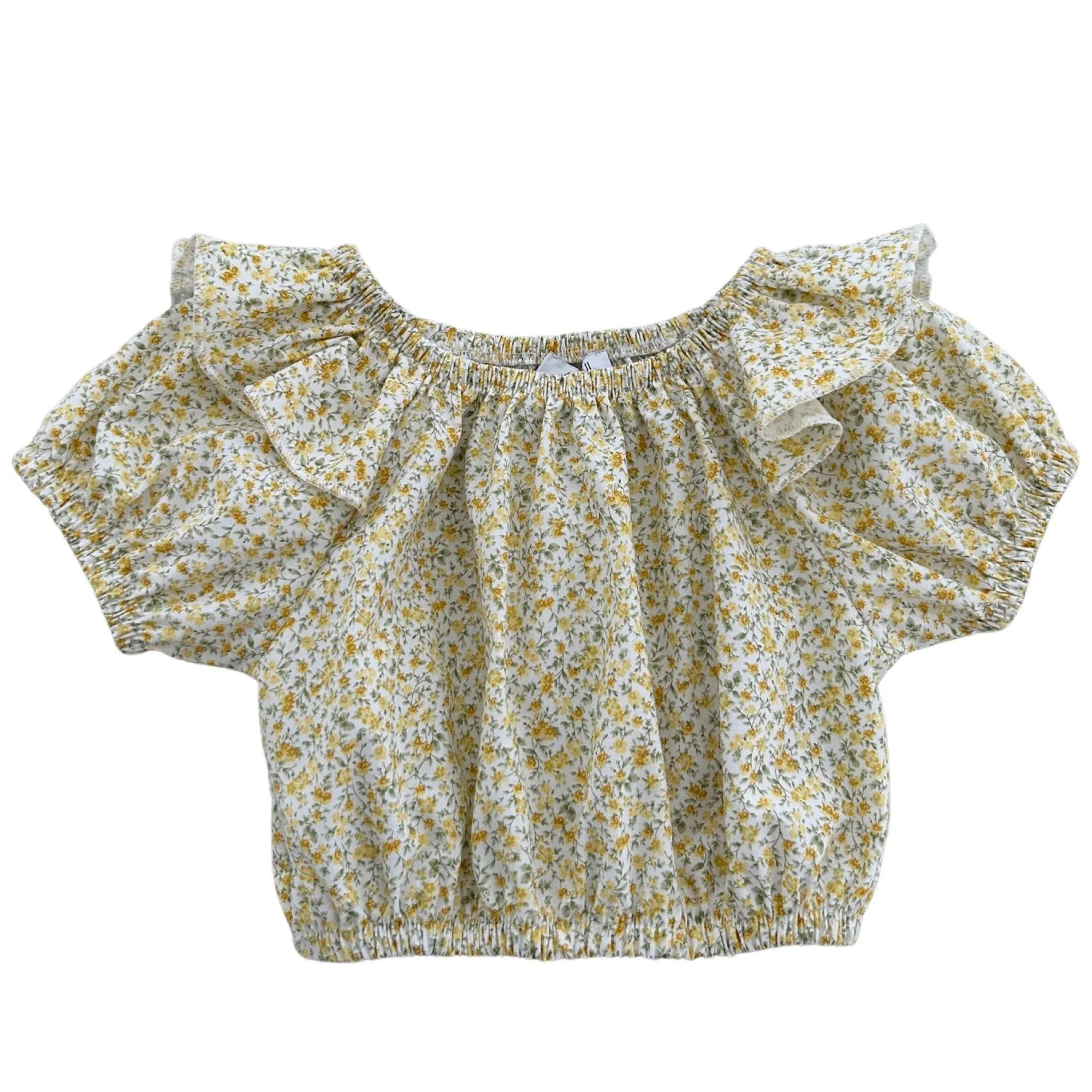 FLOWER PRINT CROP-TOP