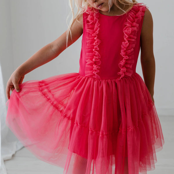 ABITO IN VISCOSA E TULLE
