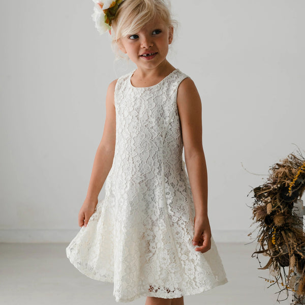 WHITE LACE DRESS