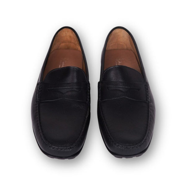 MastroDomenico Women's Handmade Moccasins - Black Moissanite