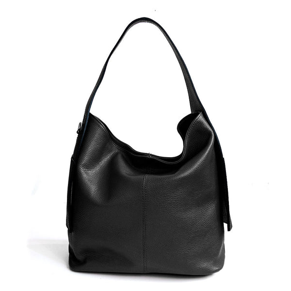 OTTA - Sacca con tasche in pelle nero