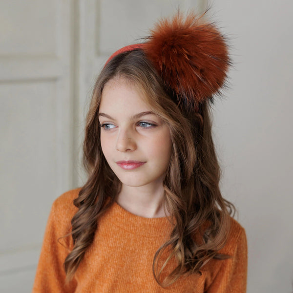 LARGE POMPOM HEADBAND