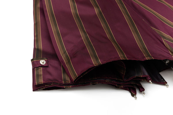 Mario Talarico Folding Umbrella Purple Striped Lemon Handle