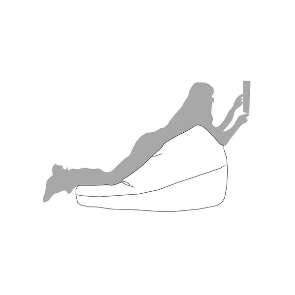 SESSANTOTTO 68 ECO, Bean Bag Chair in Eco-Leather L Removable Cover