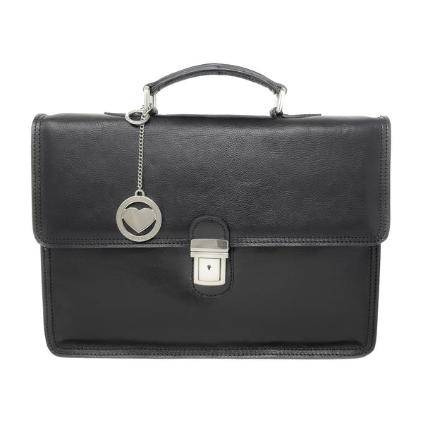 24 Hour Work Bag Men's Document Holder Leather Briefcase - 39x29x8 Cm - G904 