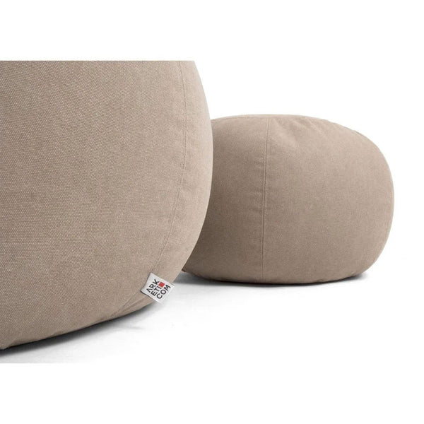 COCOON SOFT M, Round Bean Bag in Removable Cotton 58x40