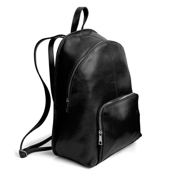 MAX - Zaino in pelle nappa nero