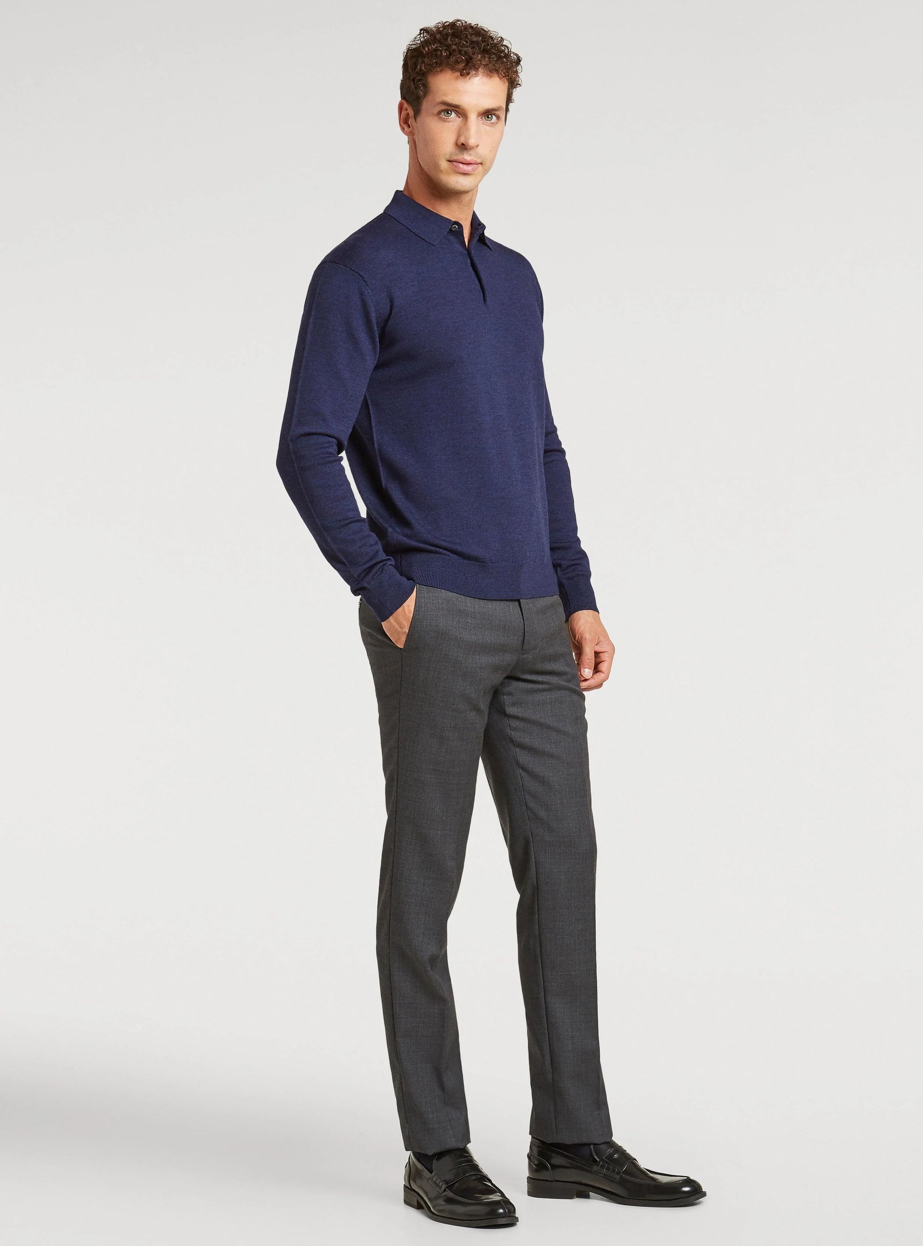 Polo in pura lana merino
