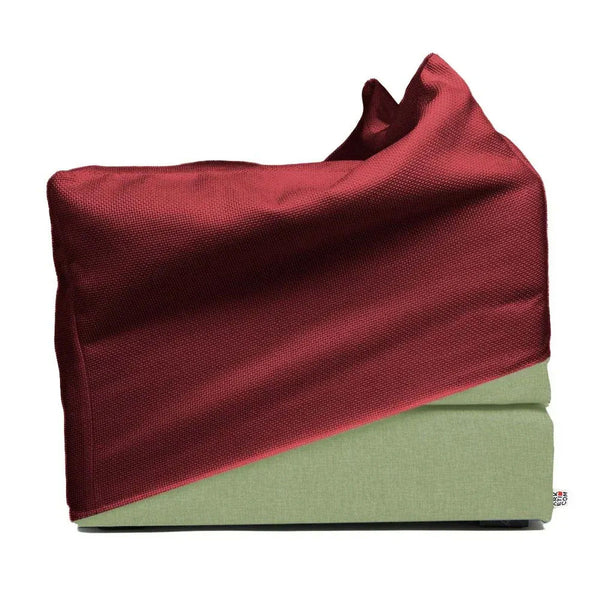 TOUF GREEN, Pouf Bed Green Base and Pouf Cover 70x63