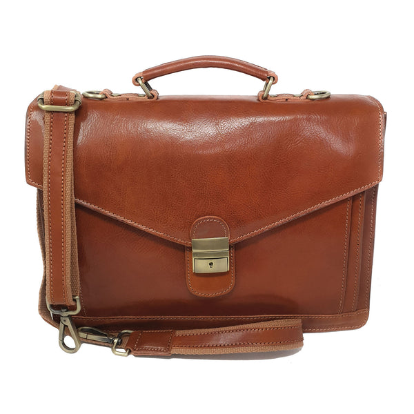 Borsa da lavoro Ventiquattrore Portadocumenti da Uomo Cartella in pelle - 39x28x9 Cm - G902