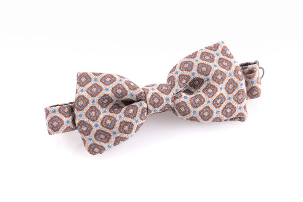 Pure wool grey bow tie