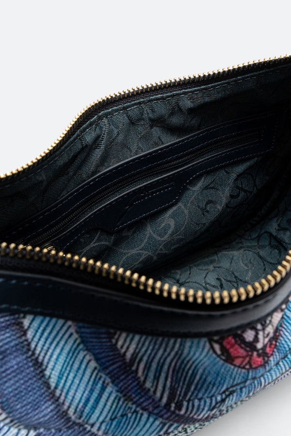 Hobo Crossbody Maya Planetarium Aquamarine small