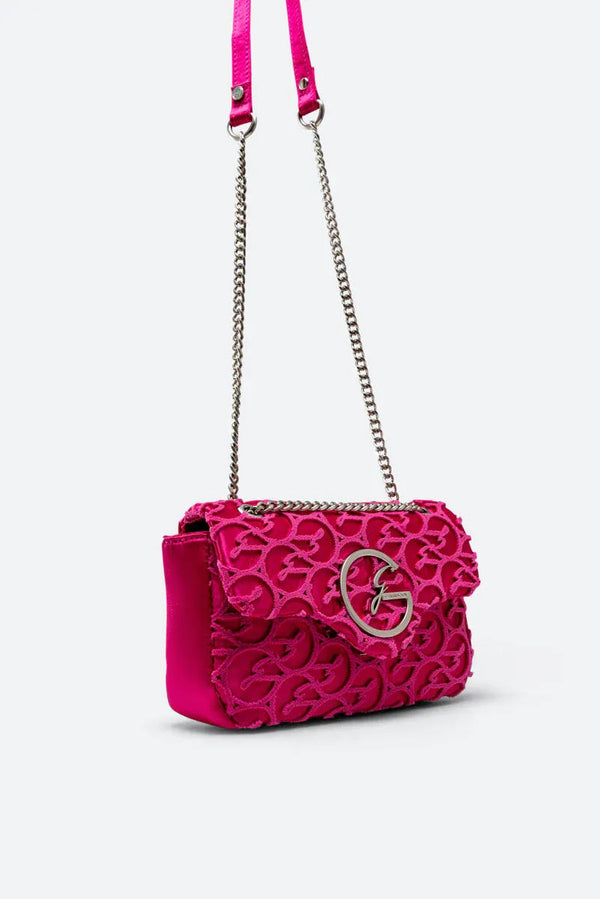 Flap Bag Lively Fuchsia Satin