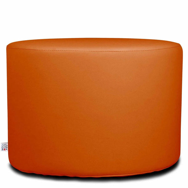 CHILL ECO 55, Round Footrest Pouf in Eco-Leather 55 x h42