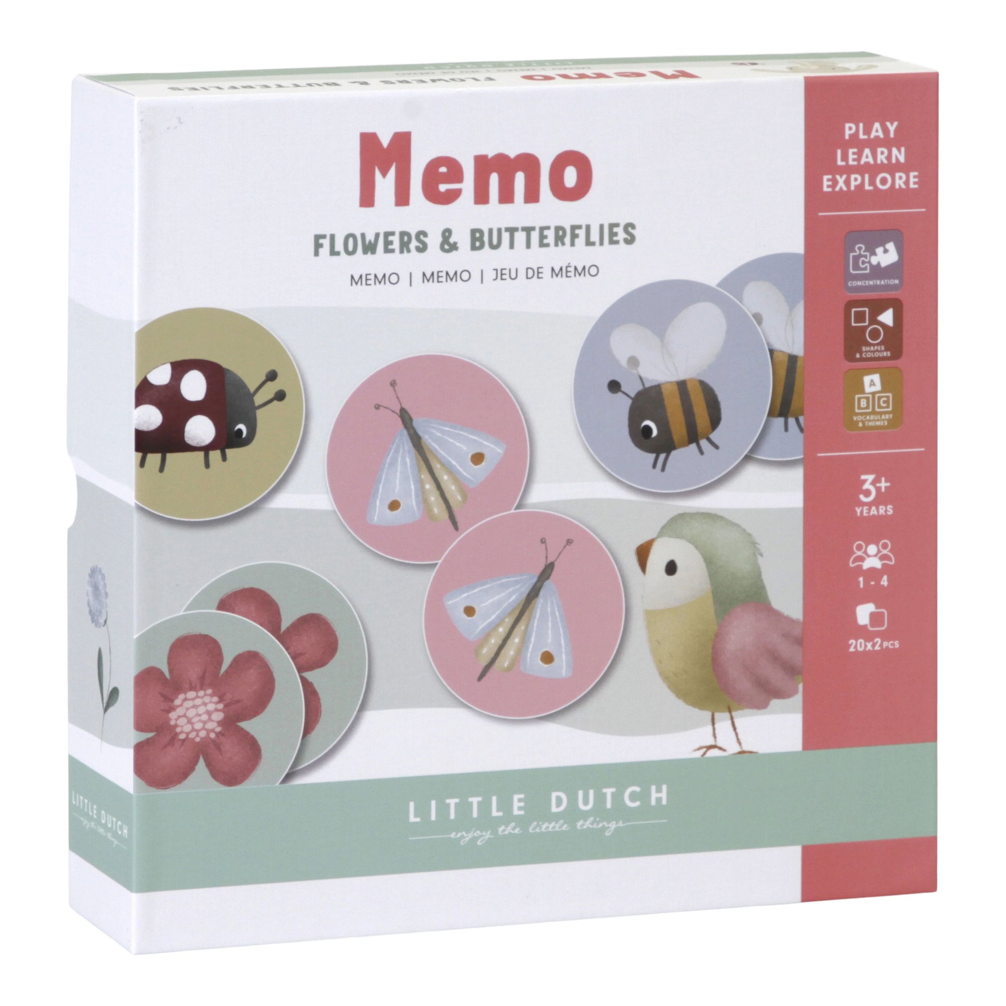 MEMO FLOWERS & BUTTERFLIES