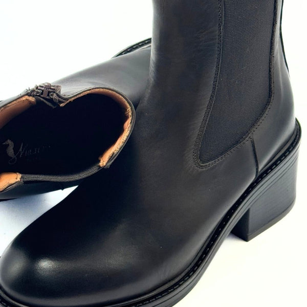 MastroDomenico Women's Handmade Low Ankle Boots - Testa di Moro 
