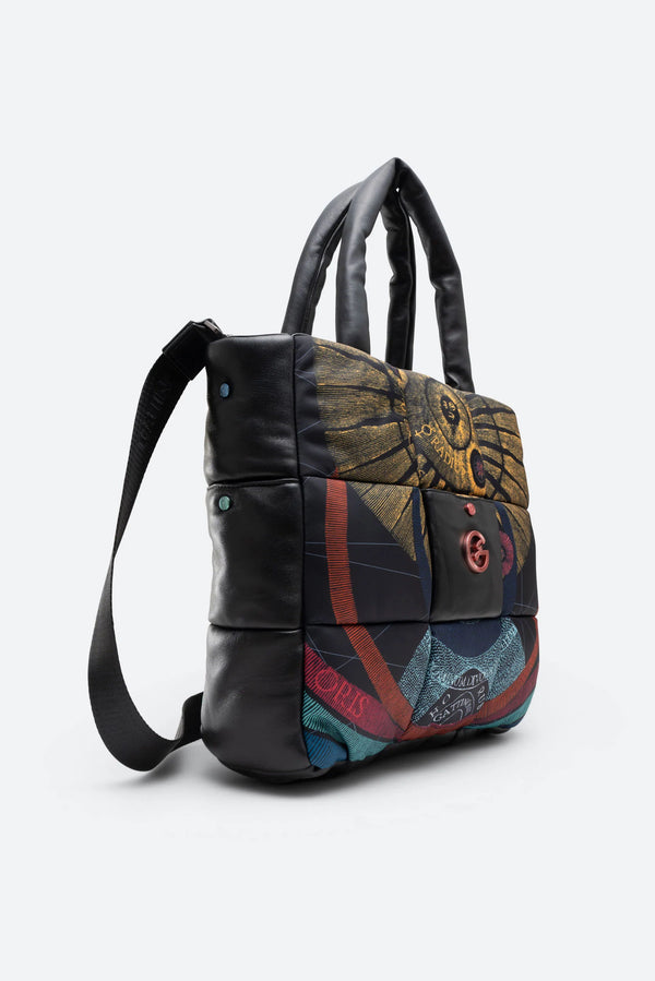 Planetarium Black Quilted Bag