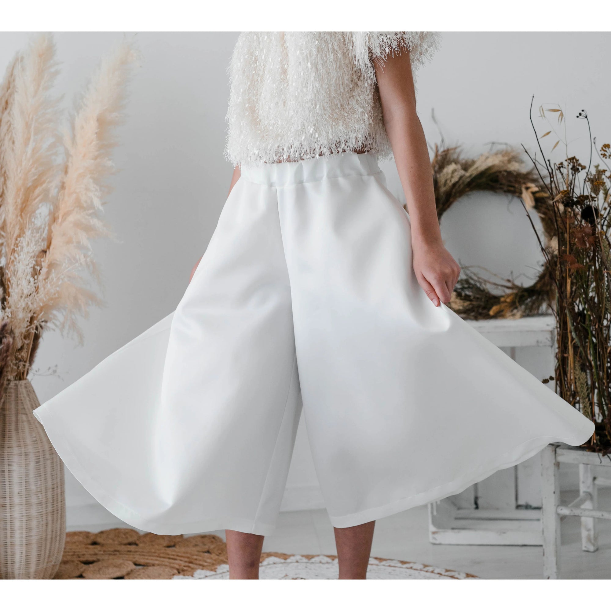 PANTALONE AMPIO IN RASO