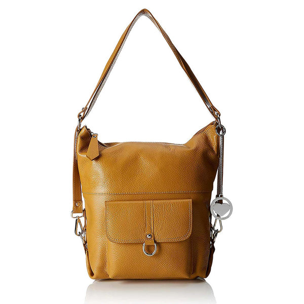 Unisex Leather Backpack Bag - 3301. 