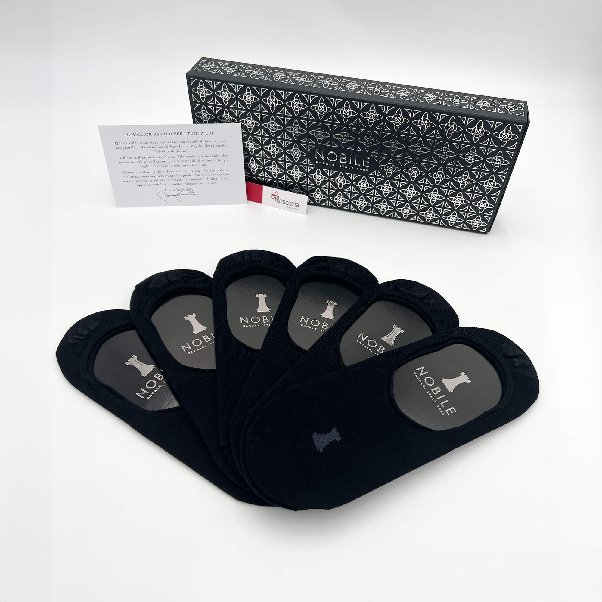 Invisible Ghosts 6 Pairs - Solid Black