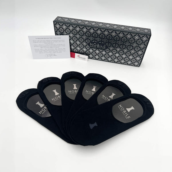 Invisible Ghosts 6 Pairs - Solid Black