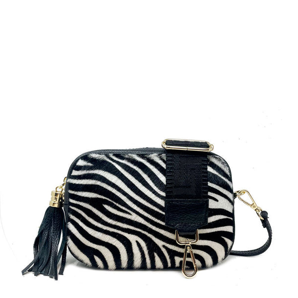Borsa Piccola da Donna a Spalla Clutch in Cavallina e Pelle Dollaro - Savana K049