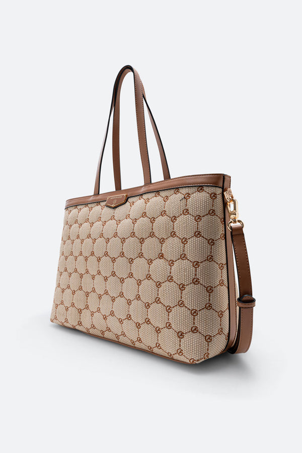 Shopping Bag Ada Straw Large Tan