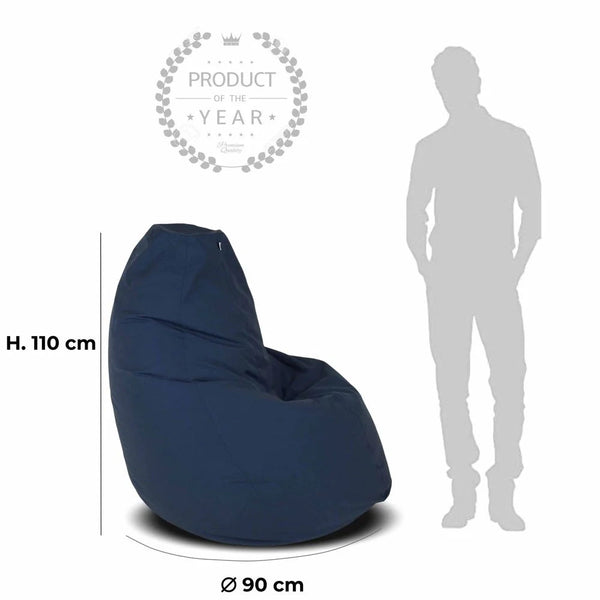SESSANTOTTO 68 Pied de Poule, Bean Bag Chair XL Removable Cover