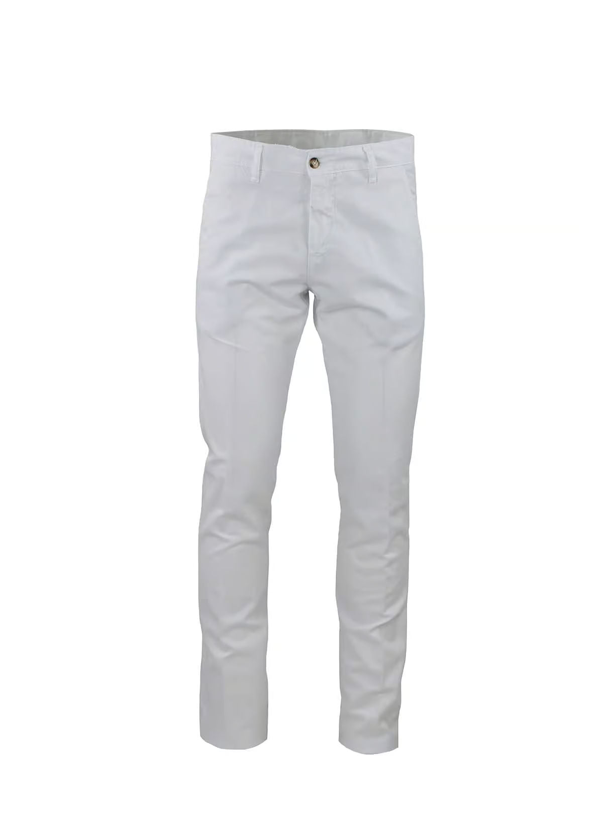 COTTON AND LINEN CHINO TROUSERS