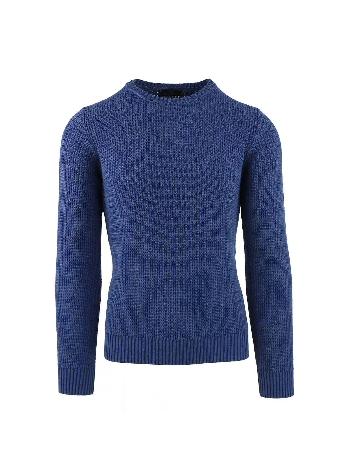 CREW NECK WITH INTERRUPTED RIBS DELAVE'