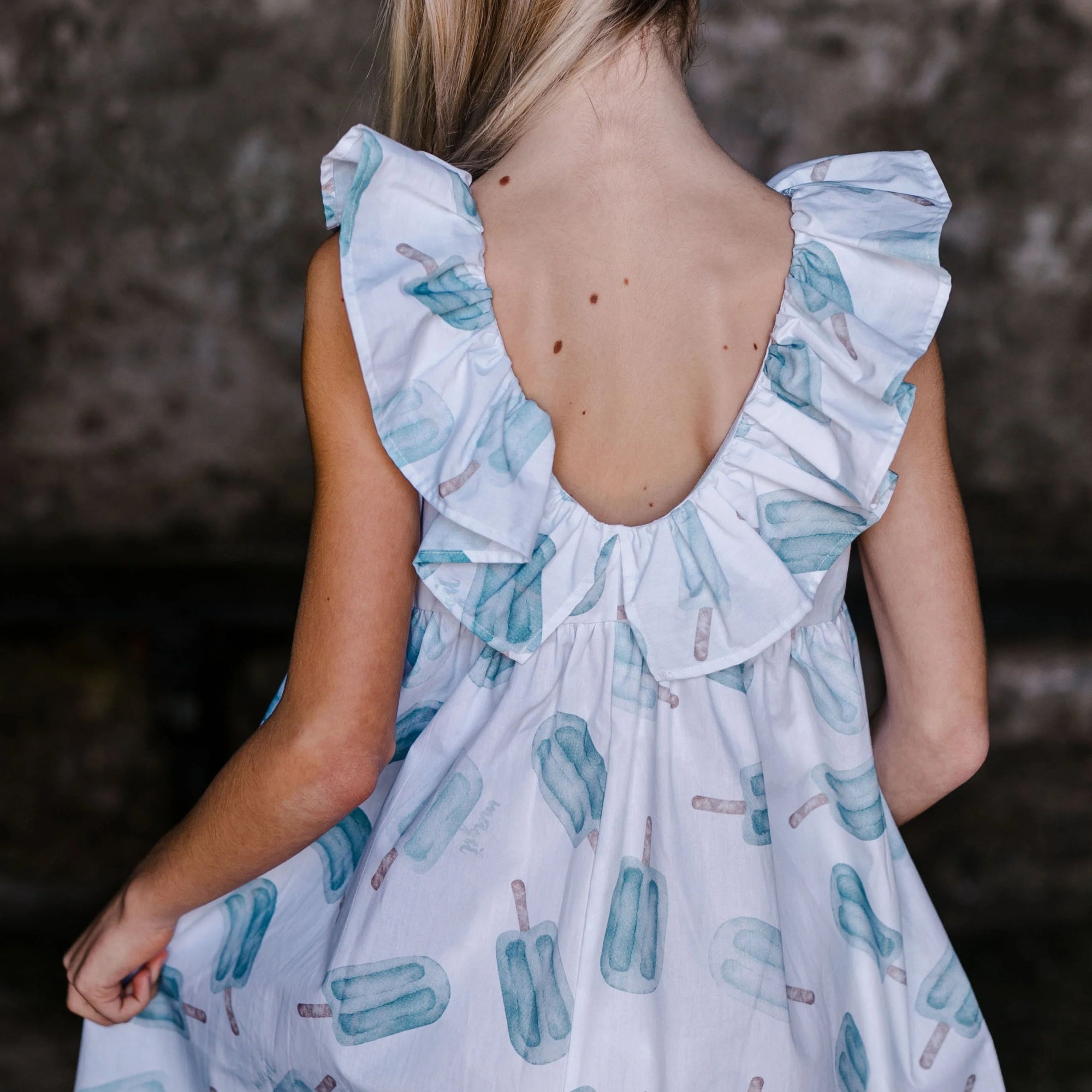 FANTASY DRESS WITH FRILL DETAIL