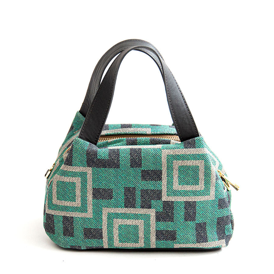 FANTASY - Tiffany Print Suede Satchel