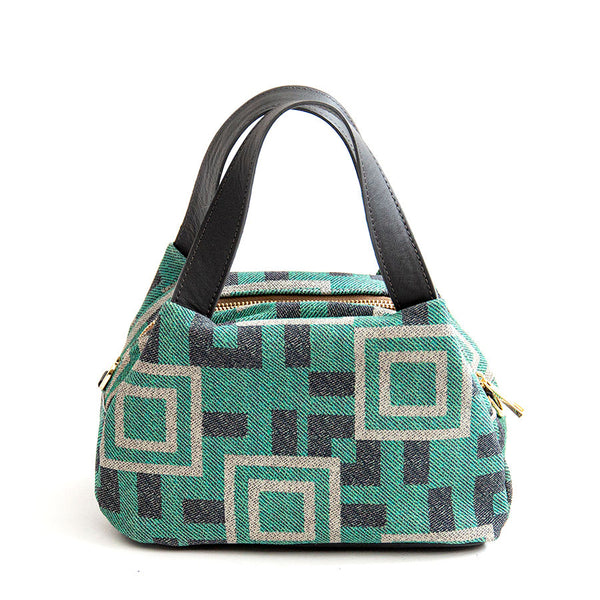 FANTASY - Tiffany Print Suede Satchel