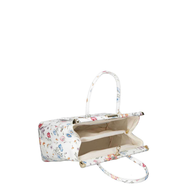 Women's Handbag Bauletto Floral Pattern - Florence 2096. 