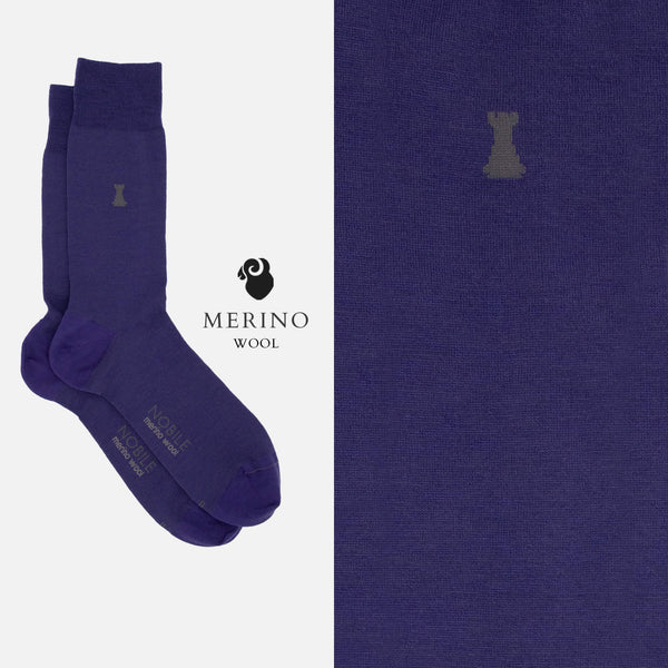 Vivaldi - Plain Merino Wool Short Sock