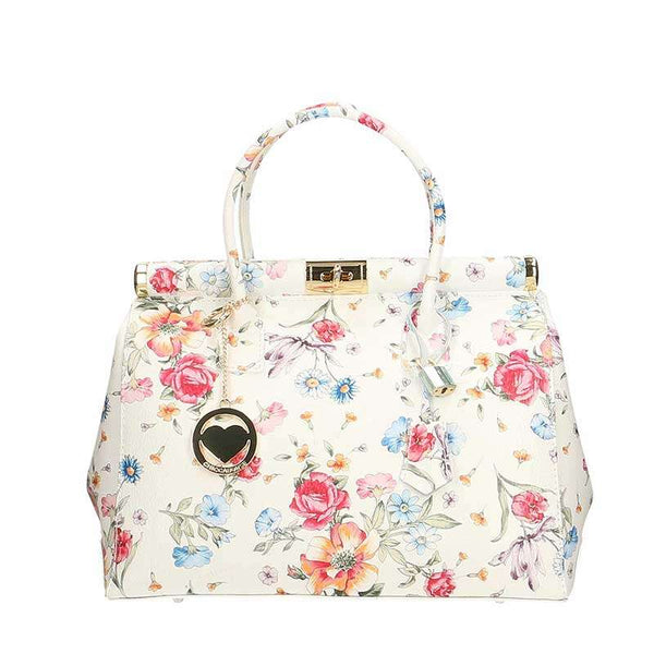 Women's Handbag Bauletto Floral Pattern - Florence 2096. 