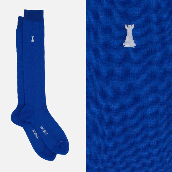 Federico II - Long solid color sock