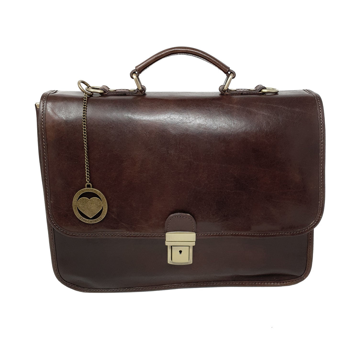 Men's Briefcase Leather Document Case Work Bag - 39x29x10 Cm - G224 