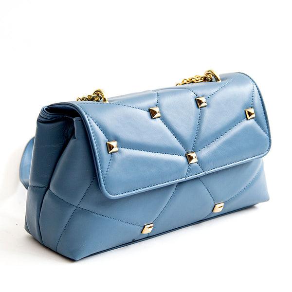 MUSA - quilted nappa leather bag with air force studs