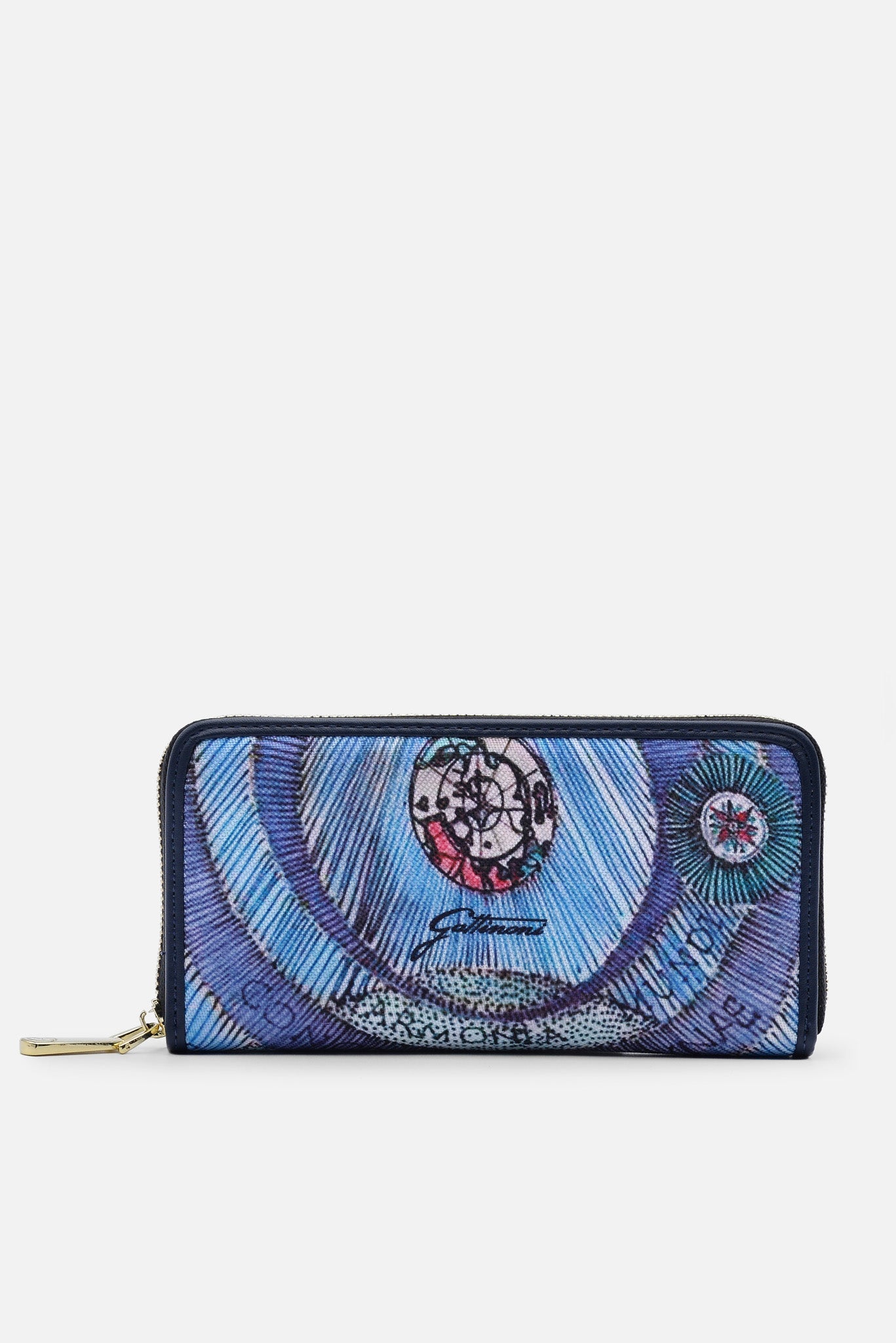 Portafoglio Zip Planetarium Aquamarine