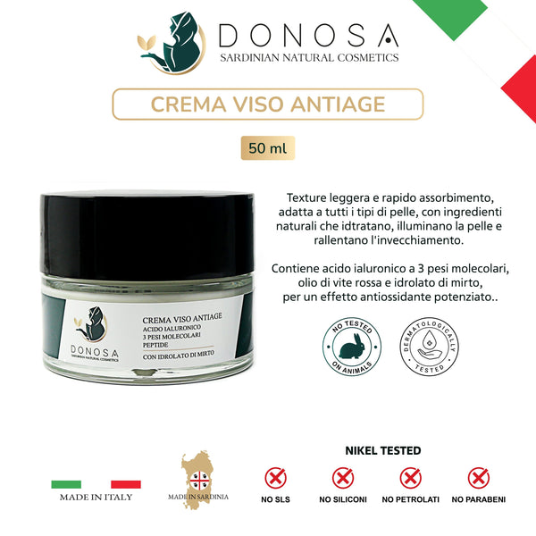 KIT  GEL DETERGENTE + CREMA VISO ANTIETÀ + OMAGGIO