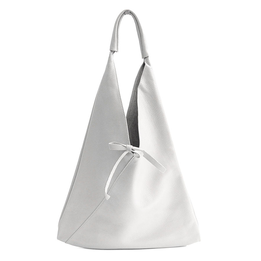 LINA AM - Maxi sacca in pelle bianco