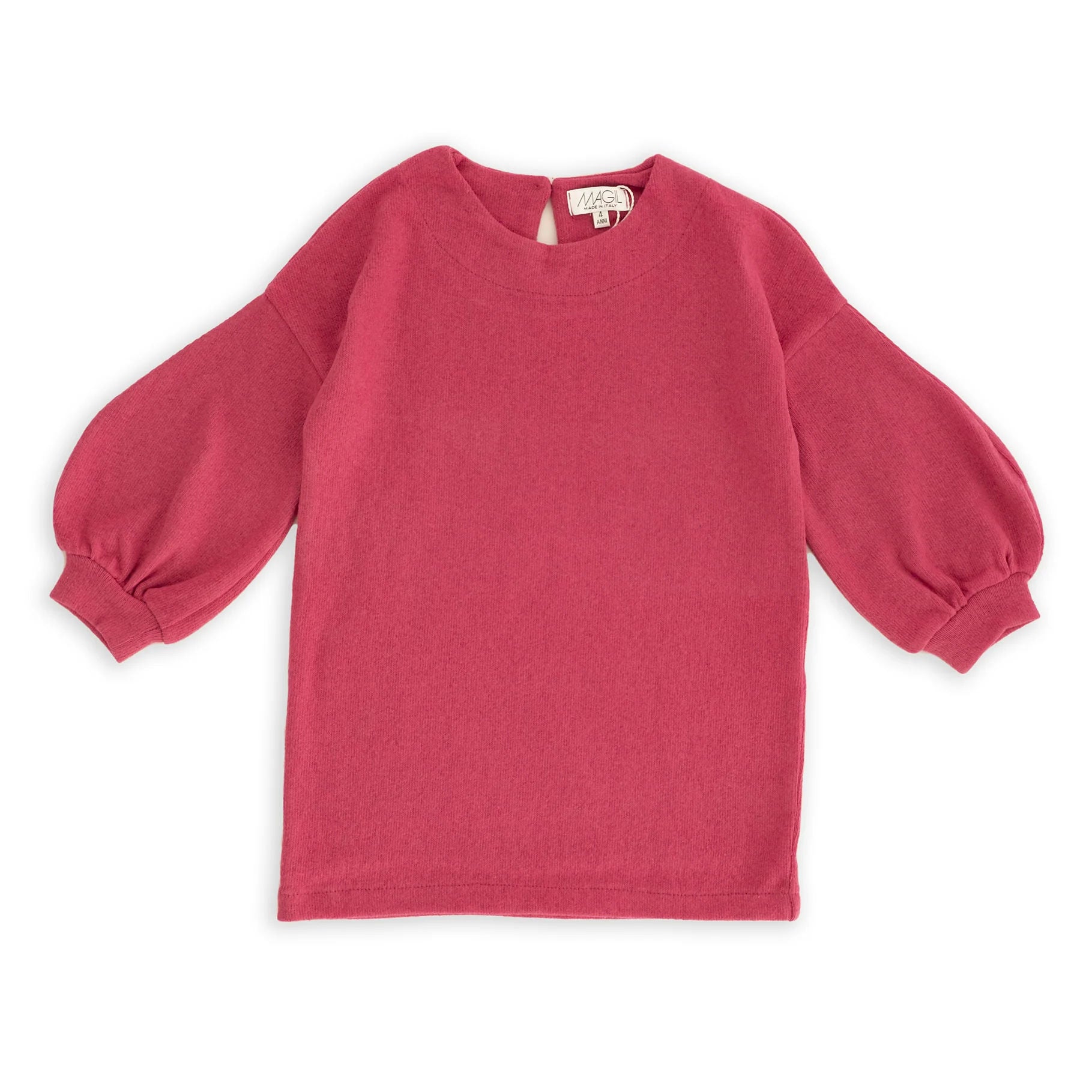 WARM COTTON DRESS WITH BALLOON SLEEVES